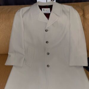 VINTAGE London Fog Maincoats Trench Men 46R Beige Jacket Coat Lining